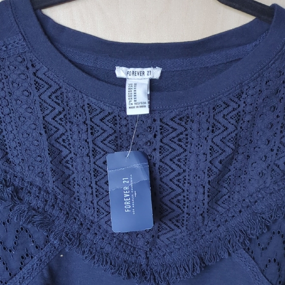 Forever 21 Deep Blue Knit Top - Picture 5 of 8